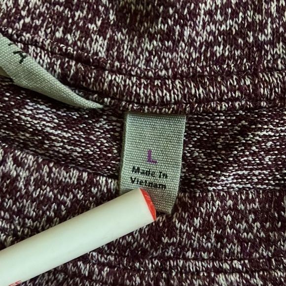 Athleta Pose top Chianti burgundy marled modal Large - Picture 6 of 10